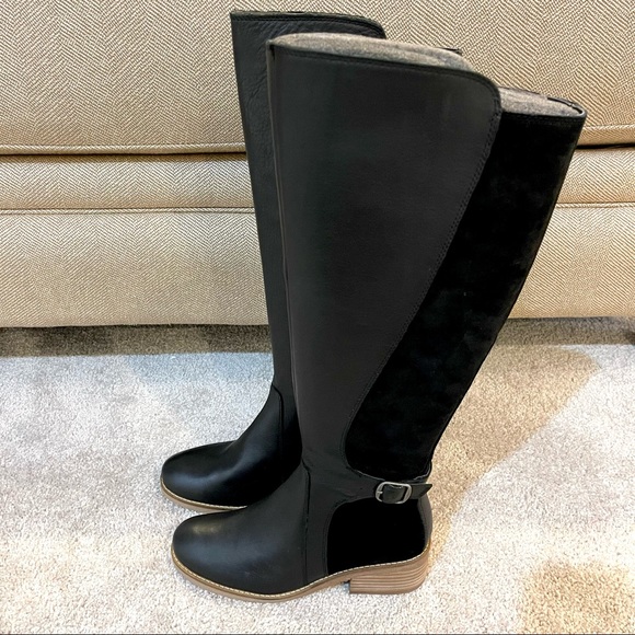 NWT Lucky Brand Timinii Leather Knee High Round Toe Riding Boots - Picture 15 of 16
